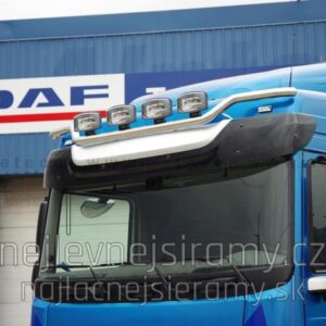 Horní nerezový rám na střechu pro 4 přídavná světla pro DAF XF Euro 6 2017 - (ME)
