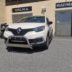 Přední ochranný nerezový rám bez textu pro Renault Captur (MI)