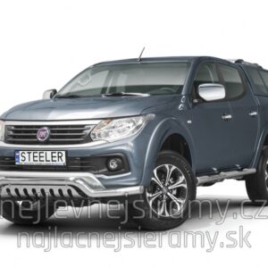 Přední ochranný nerezový rám - tyč se zuby pro Fiat Fullback/Mitsubishi L200 (ST)