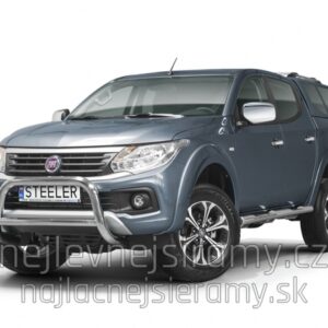 Přední ochranný nerezový rám s příčkou pro Fiat Fullback/Mitsubishi L200 (ST)