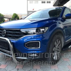 Boční ochranné nerezové nášlapy aluminium plast stříbrné nebo černé pro VW T-ROC (TA)
