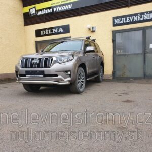 Přední ochranný nerezový rám tyč s plechem pro Toyota Land Cruiser 150 2018> (ME)