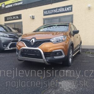 Přední ochranný nerezový rám bez textu pro Renault Captur (MI)