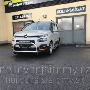 Boční ochranné nerezové nášlapy trubky s prolisy pro Citroën Berlingo/Peugeot Rifter/ Toyota Proace City (TA)