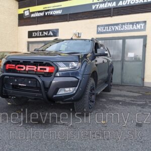 Přední černý ochranný rám černý průměr trubky 76mm pro Ford Ranger 2016 (TA)
