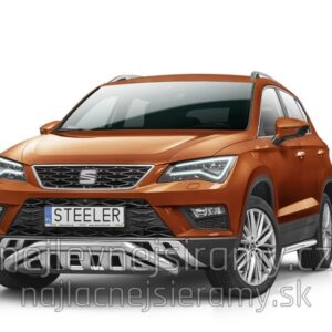 Přední ochranný nerezový rám - tyč s plechem pro Seat Ateca (ST)