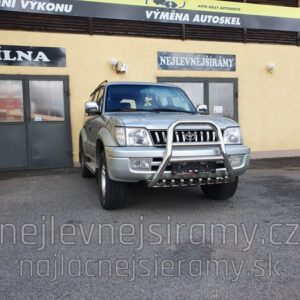 Přední ochranný nerezový rám se zuby vysoký pro Toyota Land Cruiser 90 (TA)