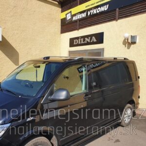 Střešní hlinikové hagusy s příčniky (černé nebo stříbrné)pro VW T6.1