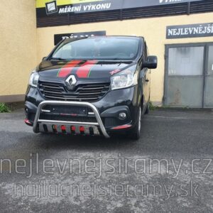 Přední ochranný rám s plechem (nerezový) pro Renault Traffic 2014/Opel Vivaro/ Fiat Talento (TA)