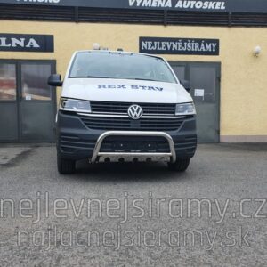 Přední ochranný nerezový rám s plechem pro Volkswagen T6.1 (TA)