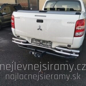 Zadní ochranný nerezový rám dvojitá zahnutá tyč pro Mitsubishi L200 (TA)