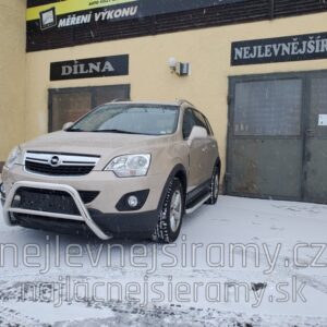 Boční ochranné nerezové nášlapy aluminium plast pro Opel Antara (TA)