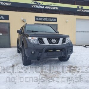 Přední ochranný nerezový rám černý průměr trubky 76mm pro Nissan Pathfinder,Navara (TA)