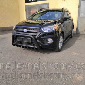 Přední ochranný nerezový rám se zuby černý pro Ford Kuga 2017 (TA)