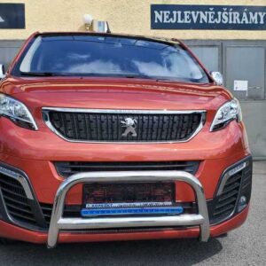 Přední ochranný nerezový rám s led přídavným světlem pro Citroen Jumpy,Peugeot Expert,Toyota Proace, Opel Vivaro, Fiat Scudo 2016> (ME)