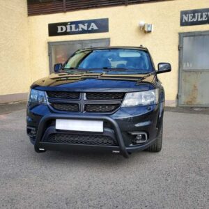 Přední ochranný nerezový rám černý pro Fiat Freemont 2011 (MI)