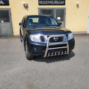 Přední ochranný rám se zuby (velký, nerezový) pro Nissan Pathfinder/Navara (TA)