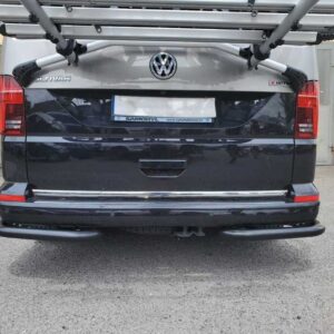 Zadní ochranné nerezové rohy černé pro Volkswagen T6.1 (TA)