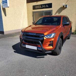 Přední ochranný nerezový rám černý do stran pro Isuzu D-Max (TA)