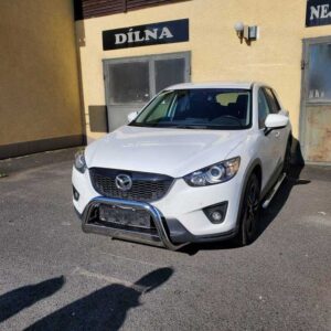 Boční oválné ochranné nerezové nášlapy s prolisy pro Mazda CX5 (MI)