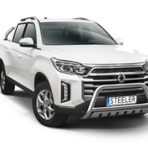 Přední ochranný nerezový rám s plechem pro SsangYong Musso 2021> (ST)