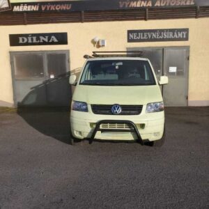 Přední ochranný nerezový rám černý pro Volkswagen T5 (TA)