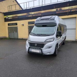 Přední ochranný nerezový rám se zuby černý pro Citroen Jumper/Fiat Ducato/Peugeot Boxer 2014 (TA)