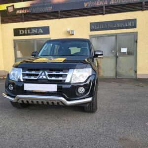 Přední ochranný nerezový rám tyč se spodním plechem pro Mitsubishi Pajero 2007- (ST)