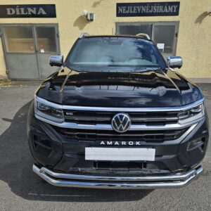 Přední ochranný nerezový rám dvojitá nerezová trubka pro Volkswagen Amarok 2023>Ford Ranger 2023>(TA)