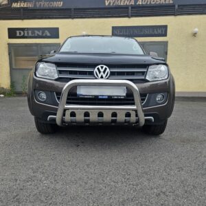 Přední ochranný nerezový rám s krycím plechem pro Volkswagen Amarok 2010>2015> (TA)