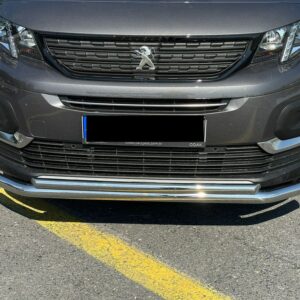 Přední ochranný nerezový rám tyč dvojitá pro Citroen Jumpy-Space Tourer/ Peugeot Expert Traveller (TA)