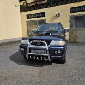 Přední ochranný nerezový rám se zuby vysoký pro Mitsubishi Pajero sport (TA)