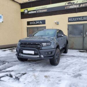 Přední ochranný nerezový rám 70mm černý do stran pro Ford Ranger,Ford Ranger-Raptor (TA)