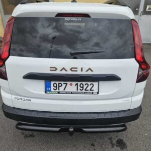 Zadní ochranný nerezový rám černý přizpůsobený pro tažné zařízení pro Dacia Jogger 2021> (TA)