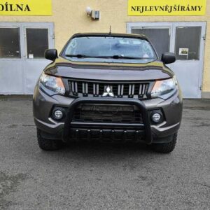 Přední ochranný nerezový rám se zuby černý pro Fiat Fullback/Mitsubishi L200 (TA)