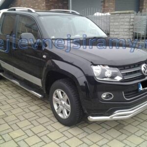 Boční ochranné nerezové nášlapy s prolisy průměr 90mm pro Volkswagen Amarok 2010>2015> (TA)