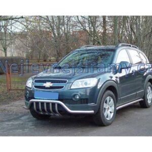 Přední ochranný nerezový rám -trubka se zuby pro Chevrolet Captiva