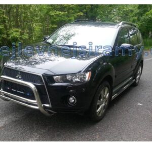 Přední ochranný nerezový rám se dvěma příčkama pro Mitsubishi Outlander od 2010