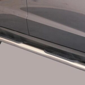 Boční ochranné nerezové nášlapy s plastovými prolisy Hyundai Terracan