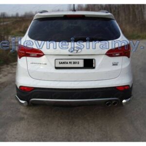 Zadní ochranné nerezové rohy pro Hyundai Santa Fe 2013