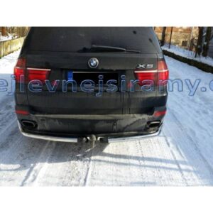 Zadní ochranné nerezové rohy pro BMW X5 E70 2007-2012 (kód: 412-3480) (TA)