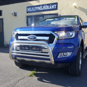 Přední ochranný nerezový rám se dvěmi příčkami pro Ford Ranger 2016 (ME)