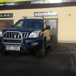 Přední ochranný nerezový rám se zuby vysoký se třemi příčkami pro Toyota Land Cruiser 120