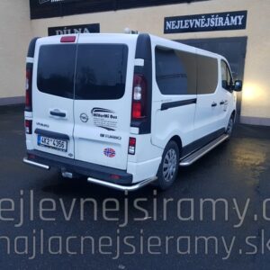 Zadní ochranné nerezové rohy pro Renault Traffic 2014/Opel Vivaro/Fiat Talento (TA)