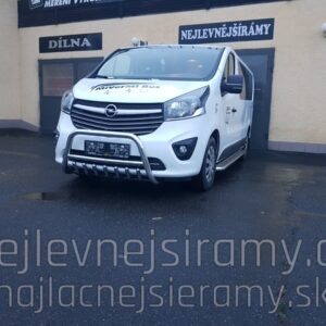 Přední ochranný rám se zuby (nerezový) pro Renault Traffic 2014/ Opel Vivaro/Nissan NV 300/Fiat Talento (TA)