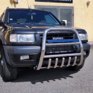 Opel Frontera přední ochranný nerezový rám vysoký se zuby