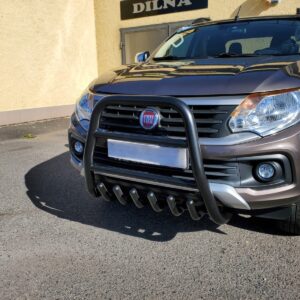 Vysoký přední ochranný nerezový rám se zuby TA Fiat Fullback/Mitsubishi L200