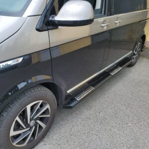 Boční oválné nášlapy TA černé Volkswagen T6, Multivan, Caravelle,Transporter