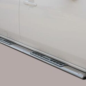 Boční ochranné oválné nerezové nášlapy s hliníkovými prolisy