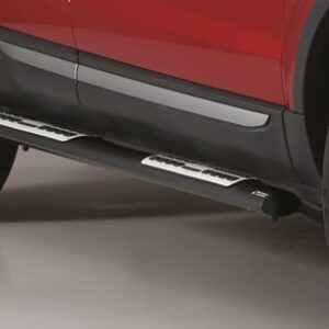 Boční ochranné oválné nerezové nášlapy s hliníkovými prolisy